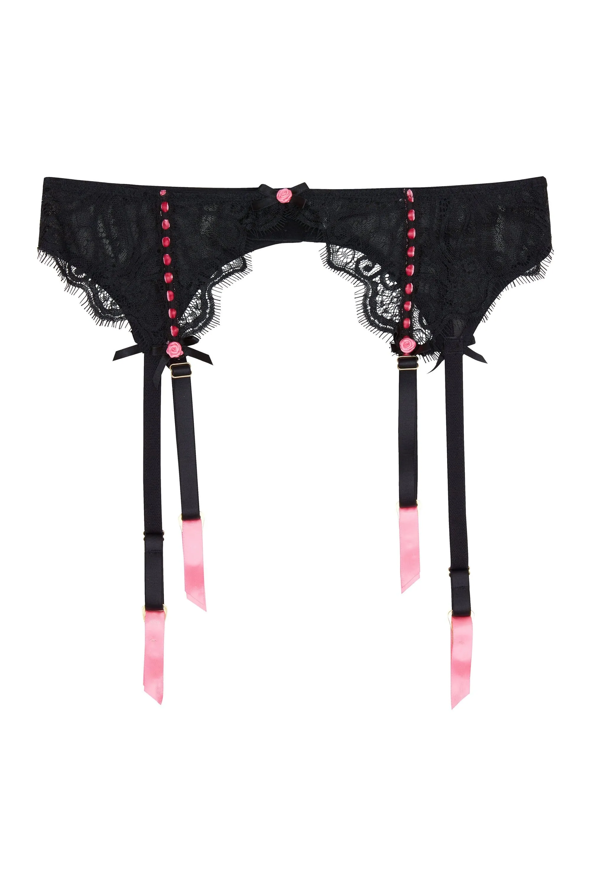 Monica Ribbon Slot Suspender Belt