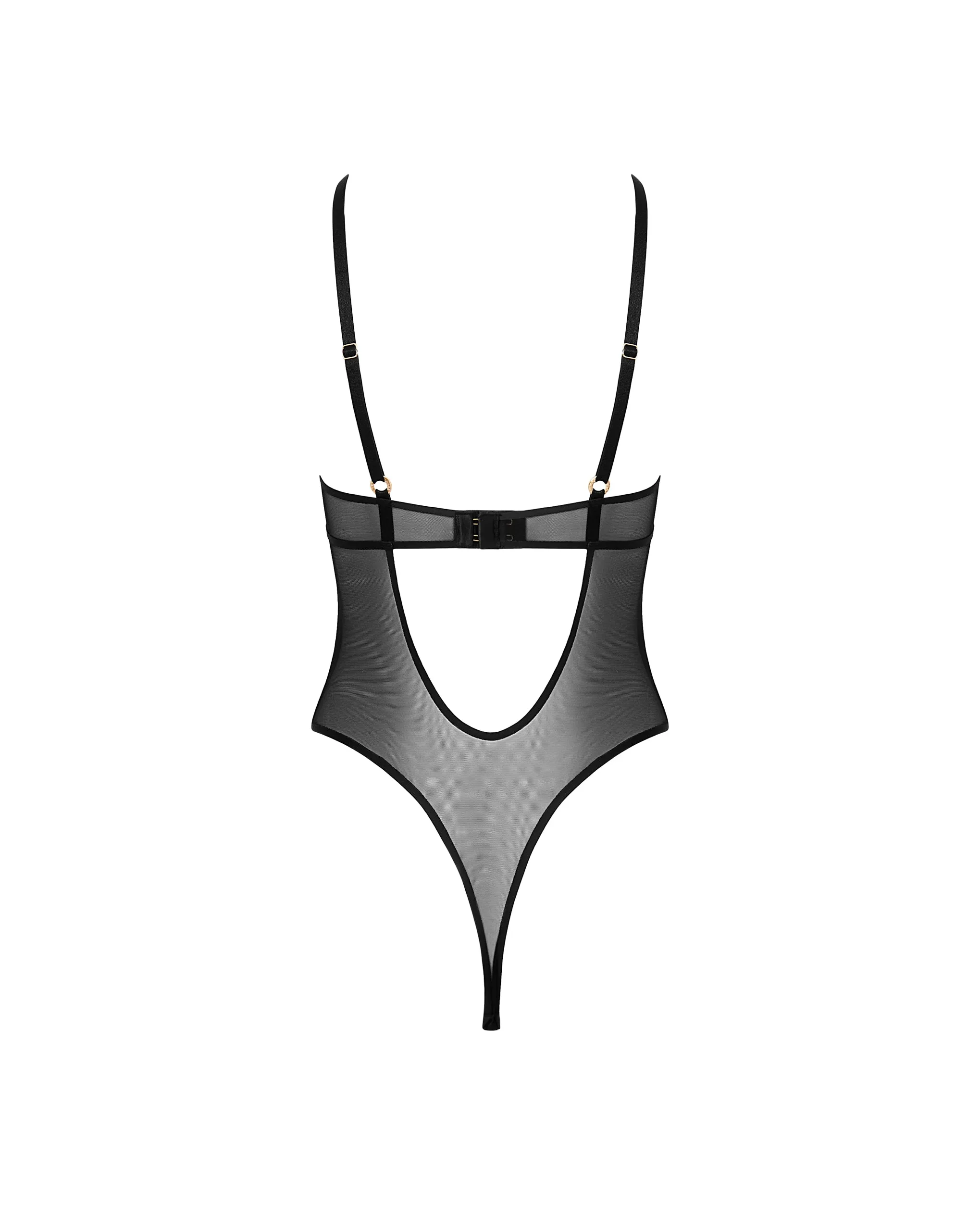 Naomi Mesh Bodysuit Black
