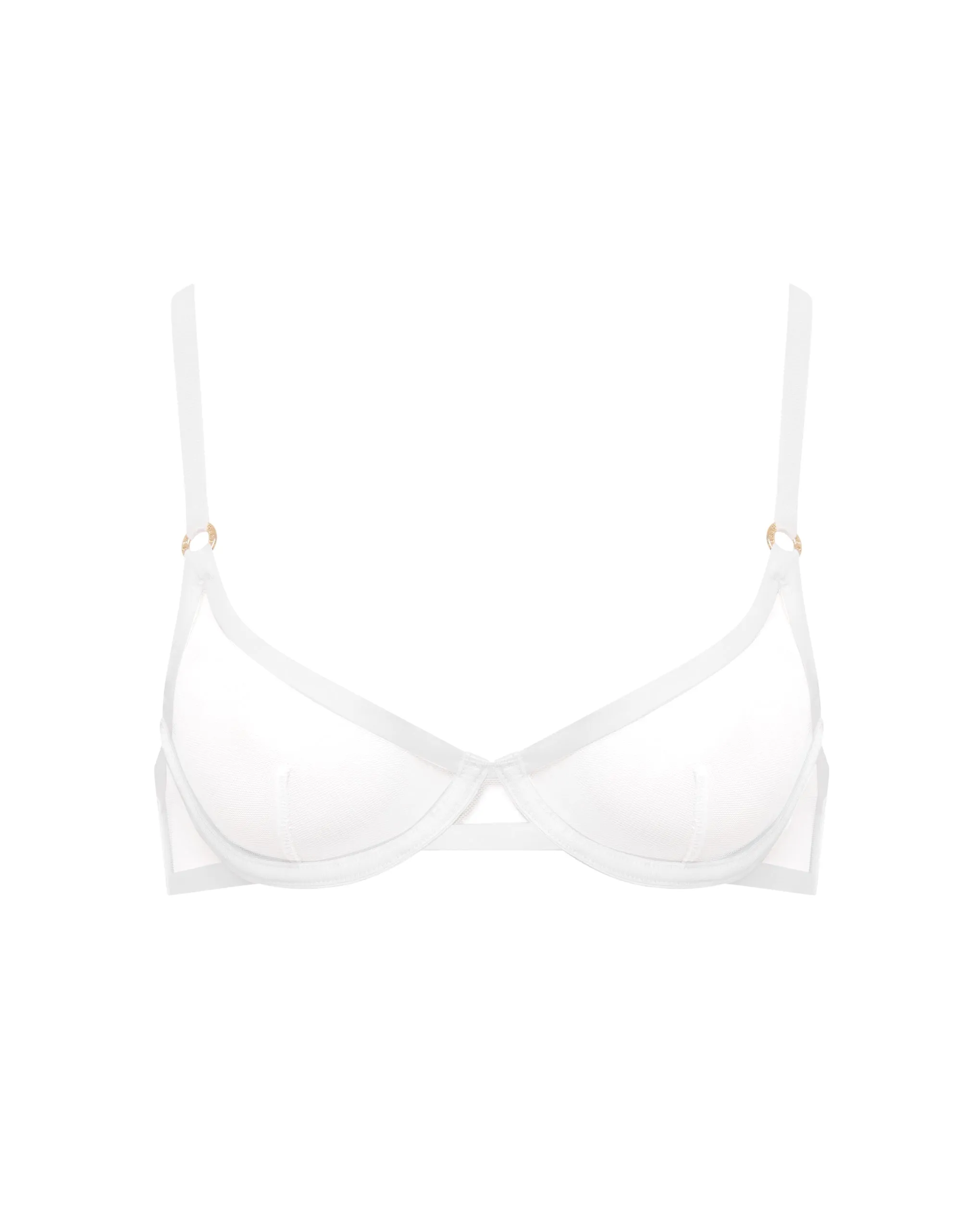 Naomi Mesh Bra White