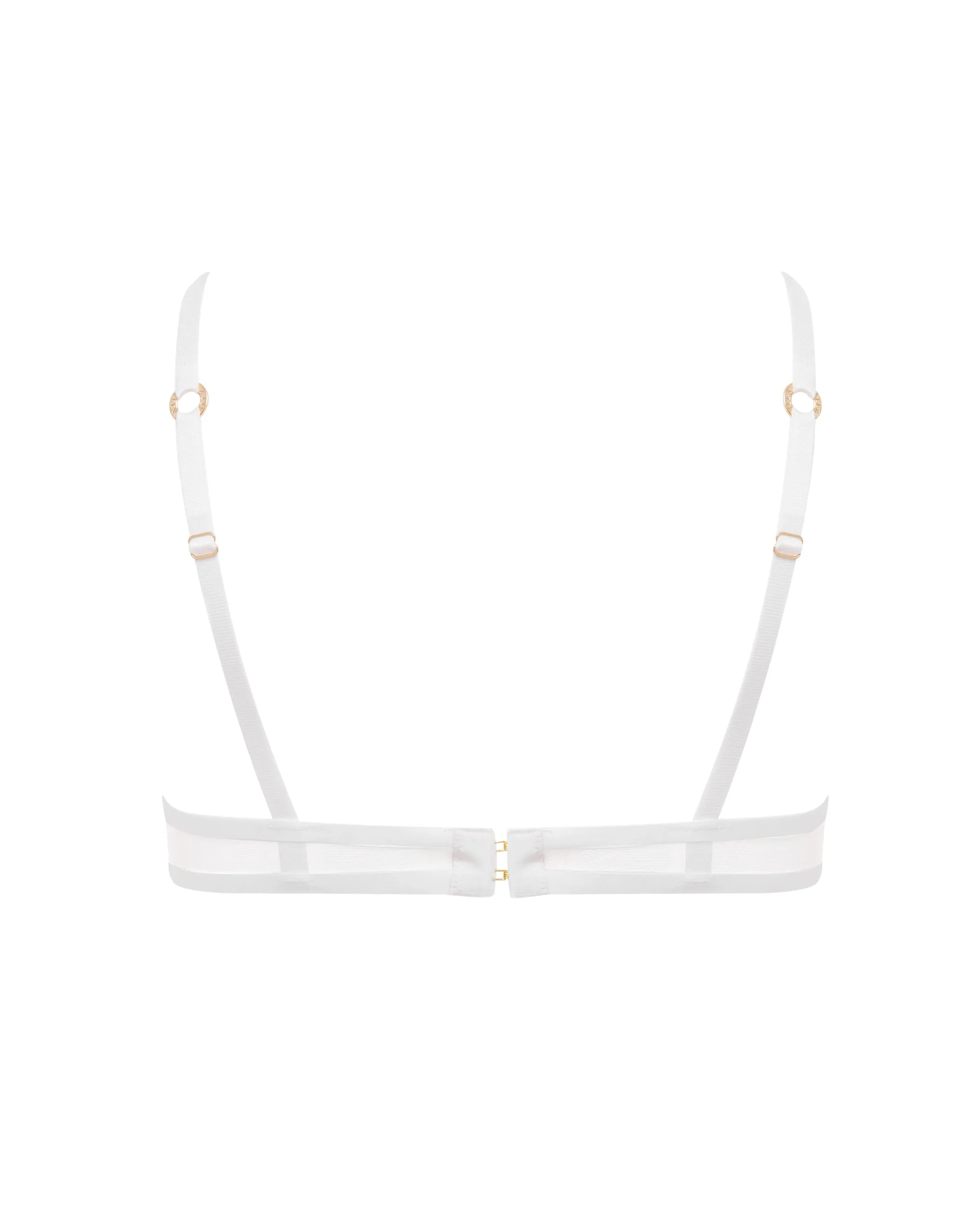 Naomi Mesh Bra White