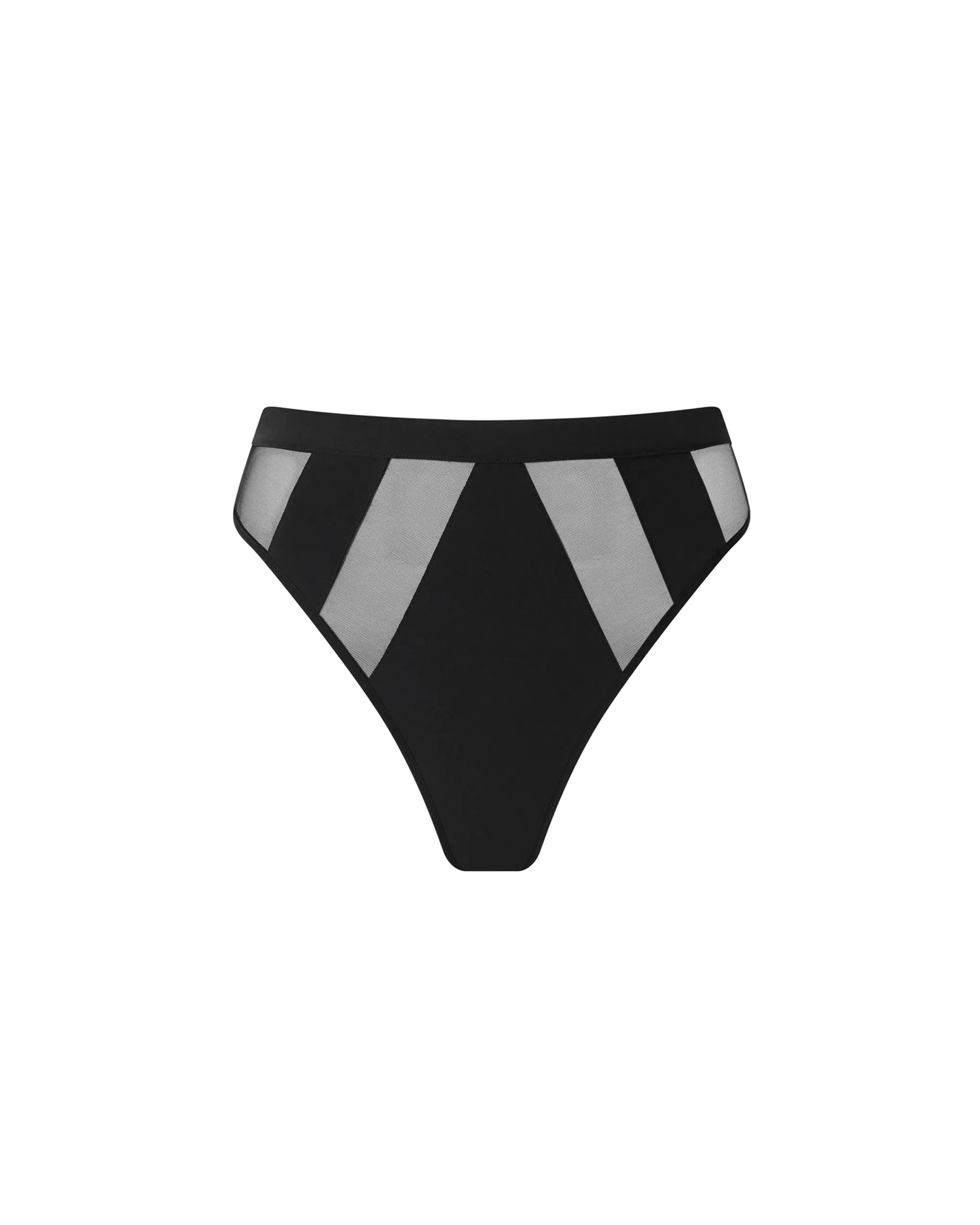 Orla High-waist Thong Black