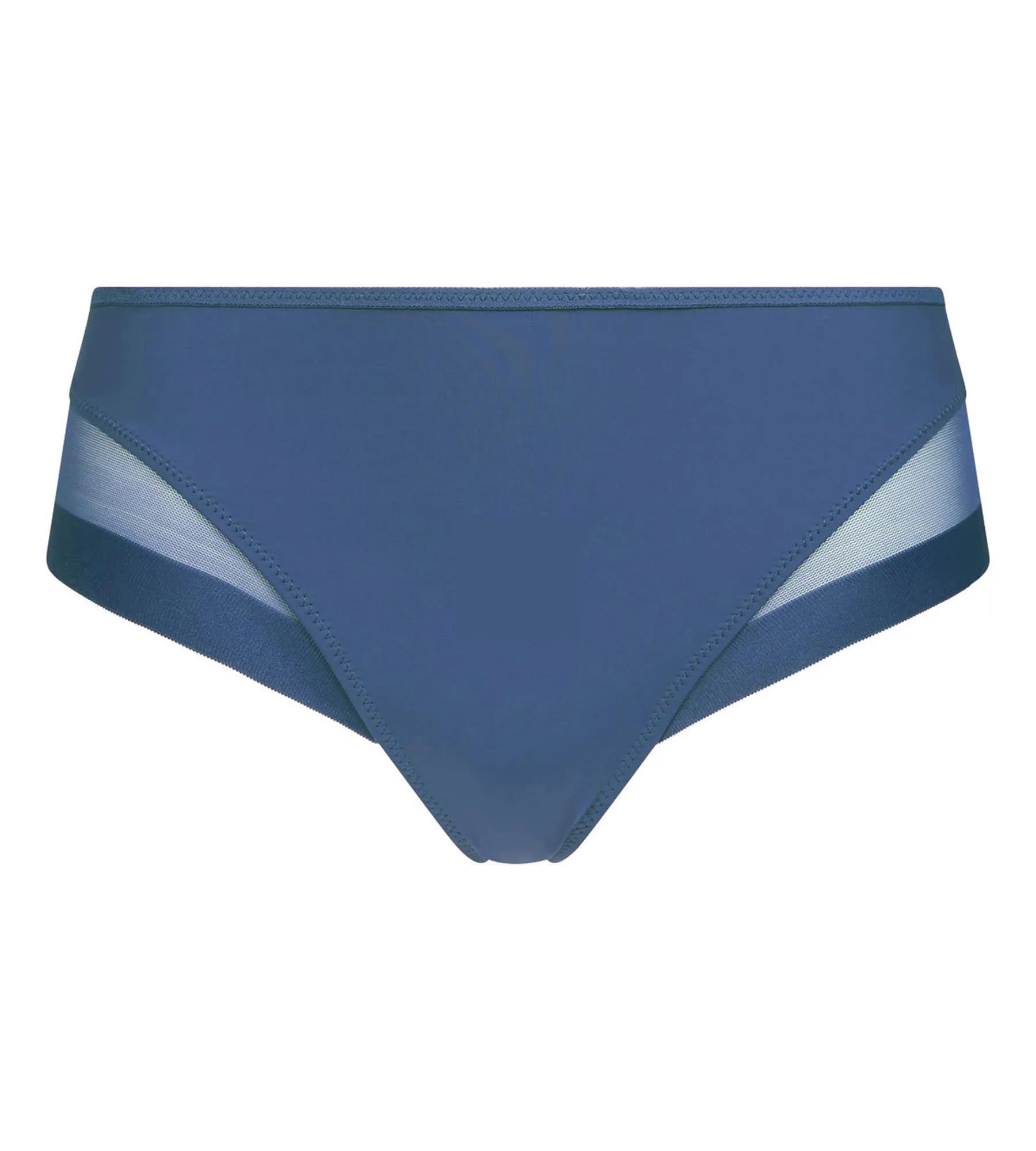 Porcelain Blue microfiber and tulle briefs Dim Generous