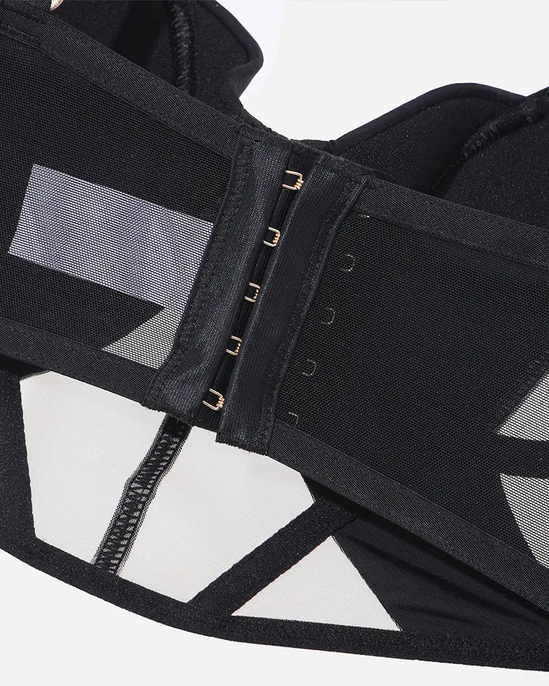 Push Up Mesh Hollow Bra