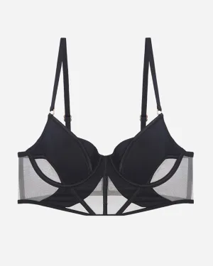 Push Up Mesh Hollow Bra