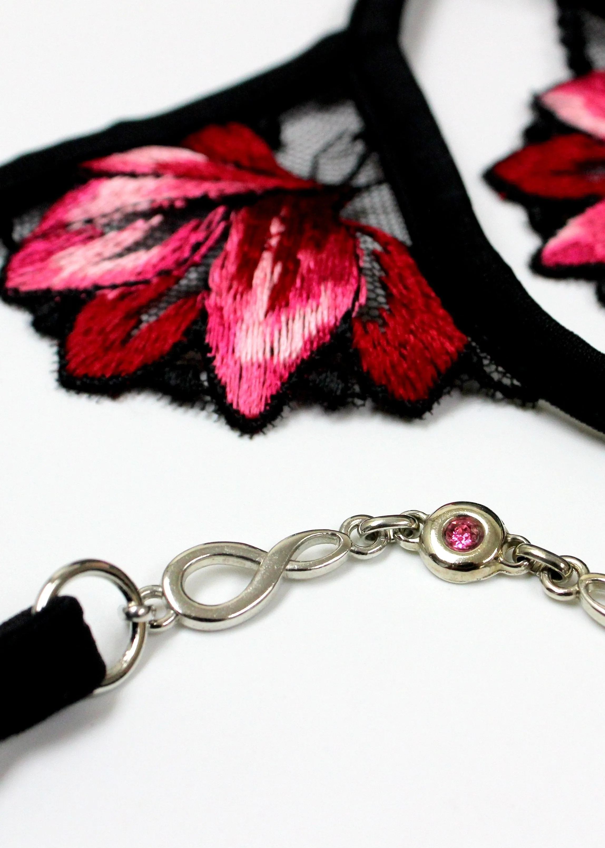 Red Flower Luxury G-String