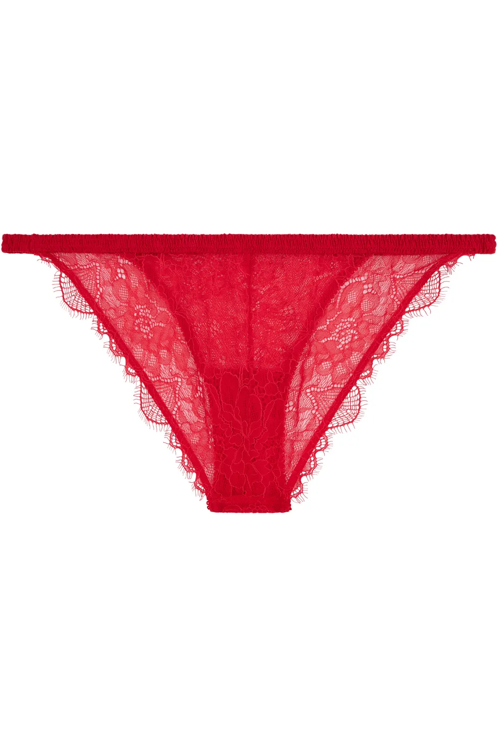 Red Love Lace Triangle Bralette & Brief set