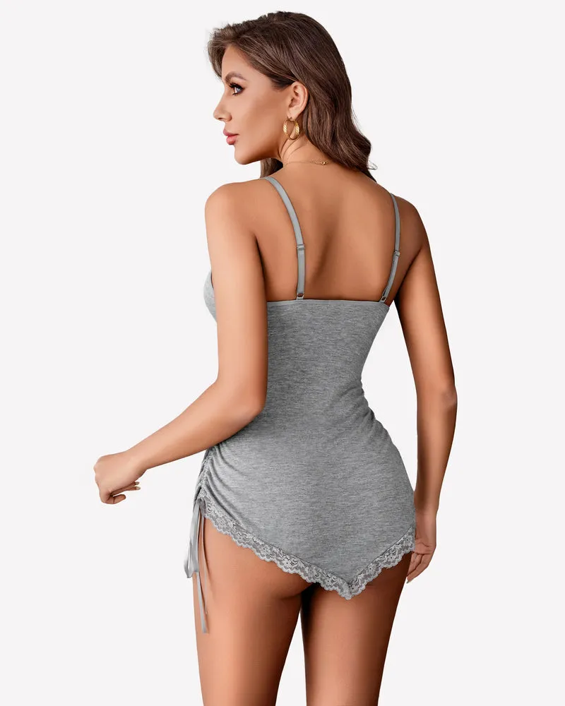 Ruched Modal Side Drawstring Chemise