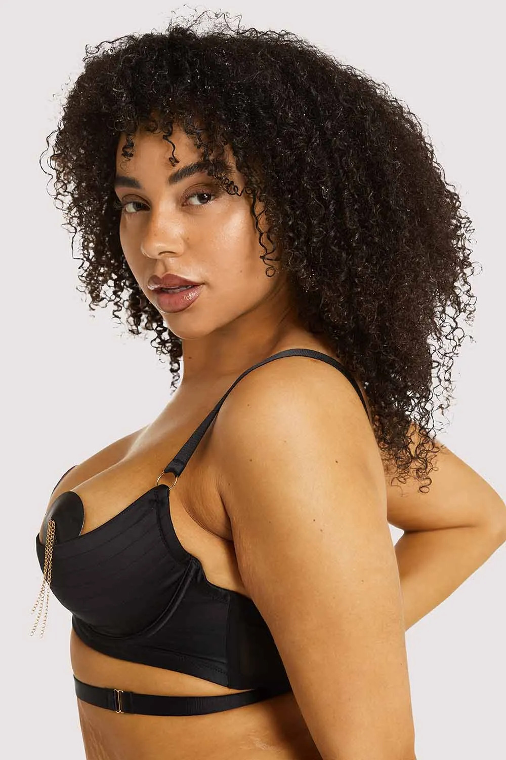 Sacha Black Quarter Cup Bra