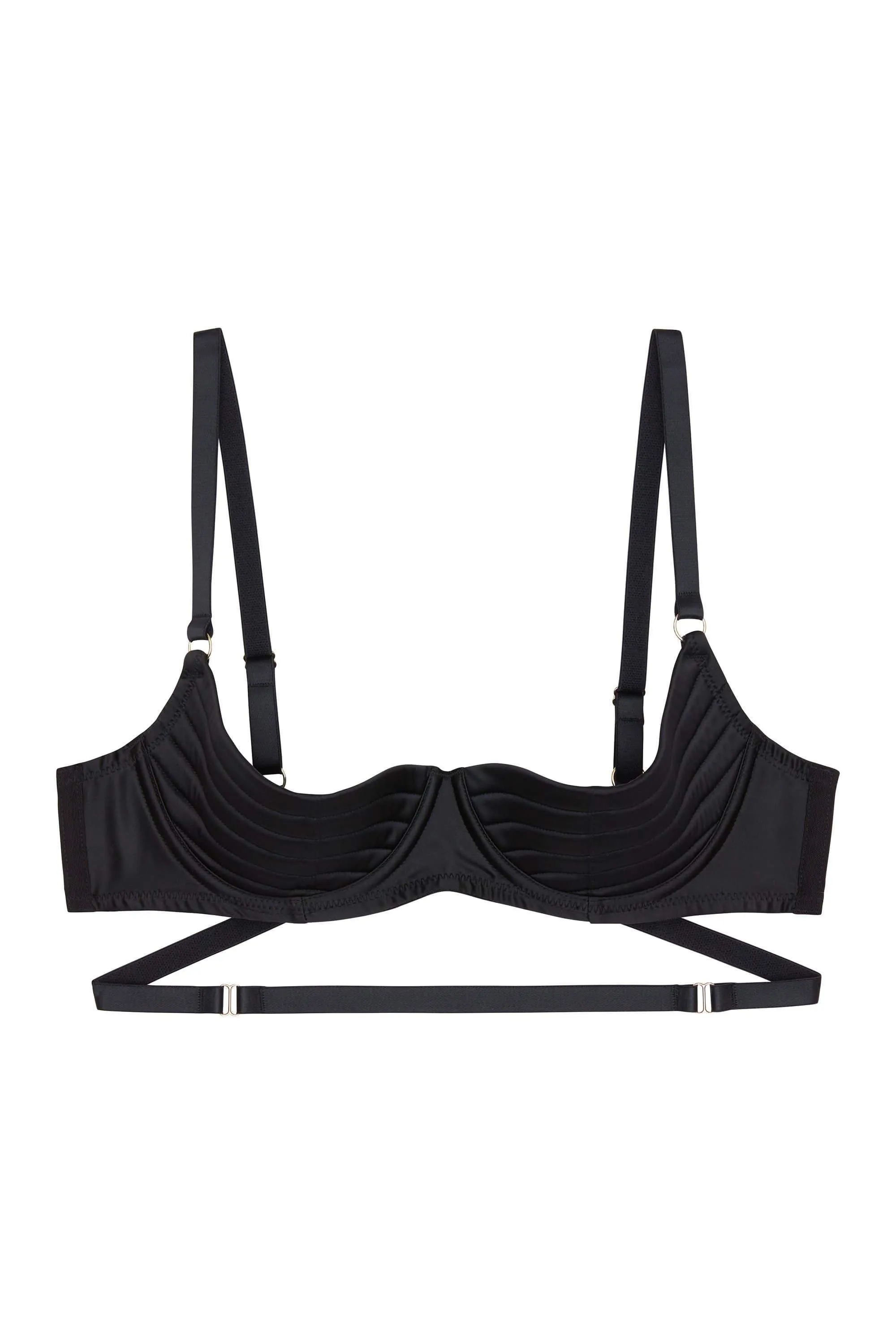 Sacha Black Quarter Cup Bra