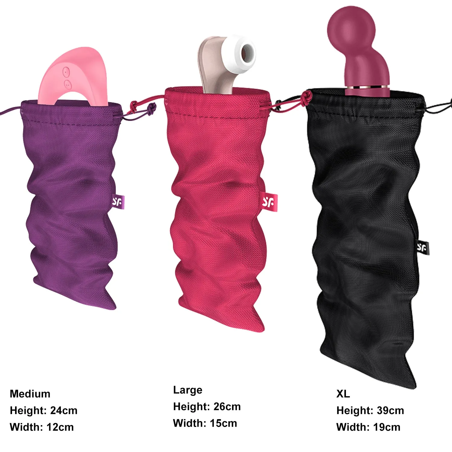 Satisfyer Treasure Bag Sex Toy Storage Medium Large XL for Dildo Vibrator
