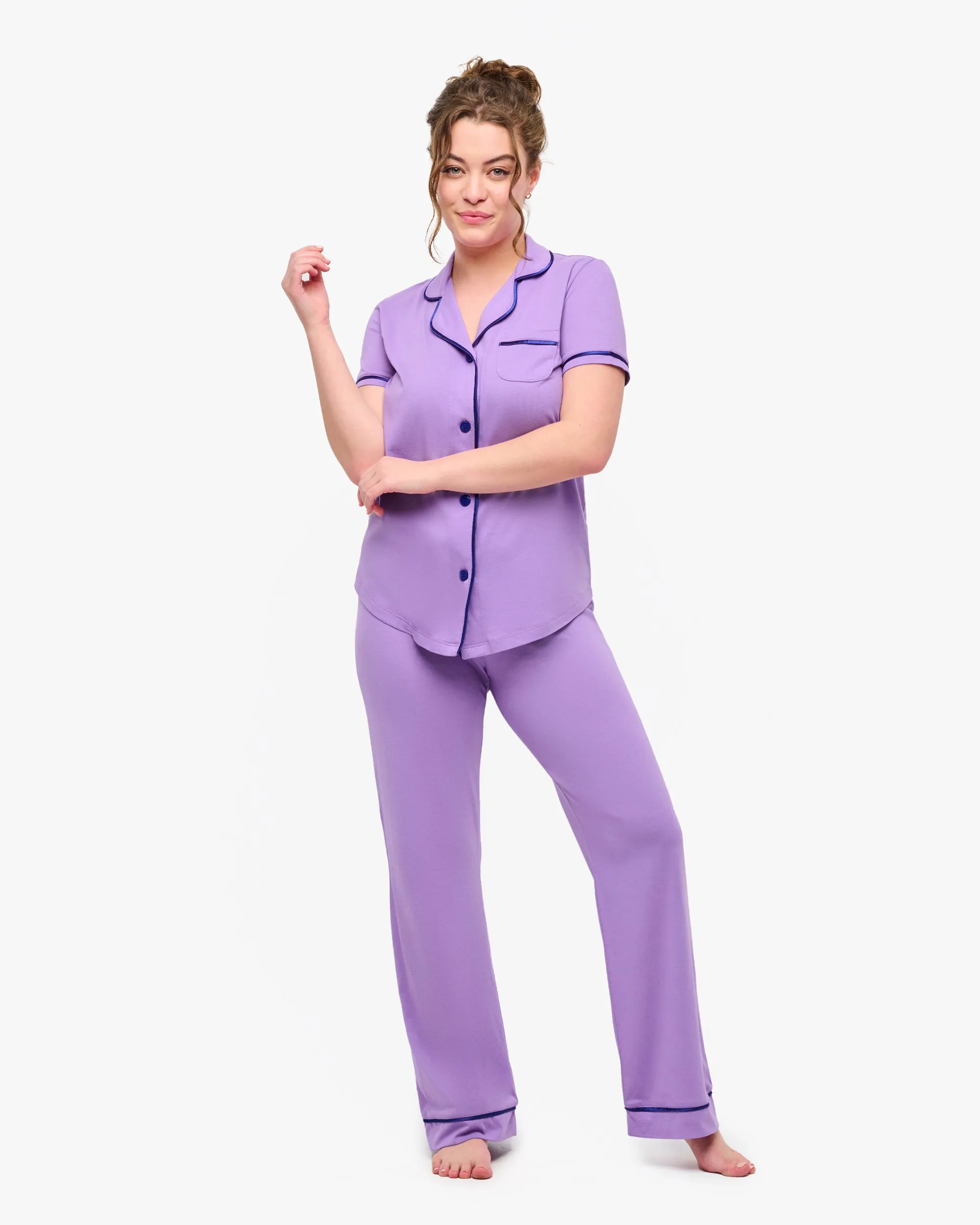 Short Sleeve Top & Pant Pajama Set