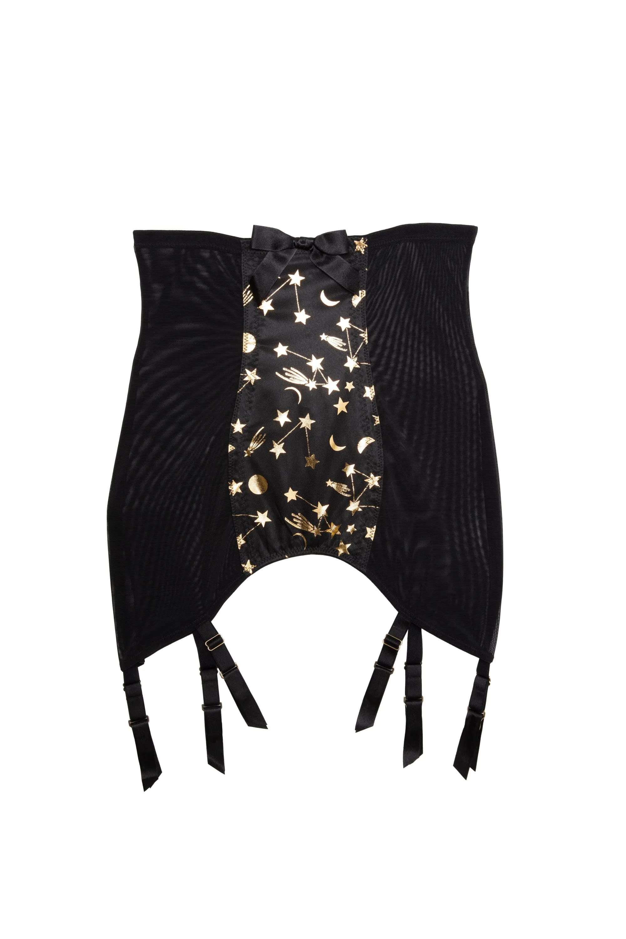Solar Black and Gold Cosmic Print Girdle