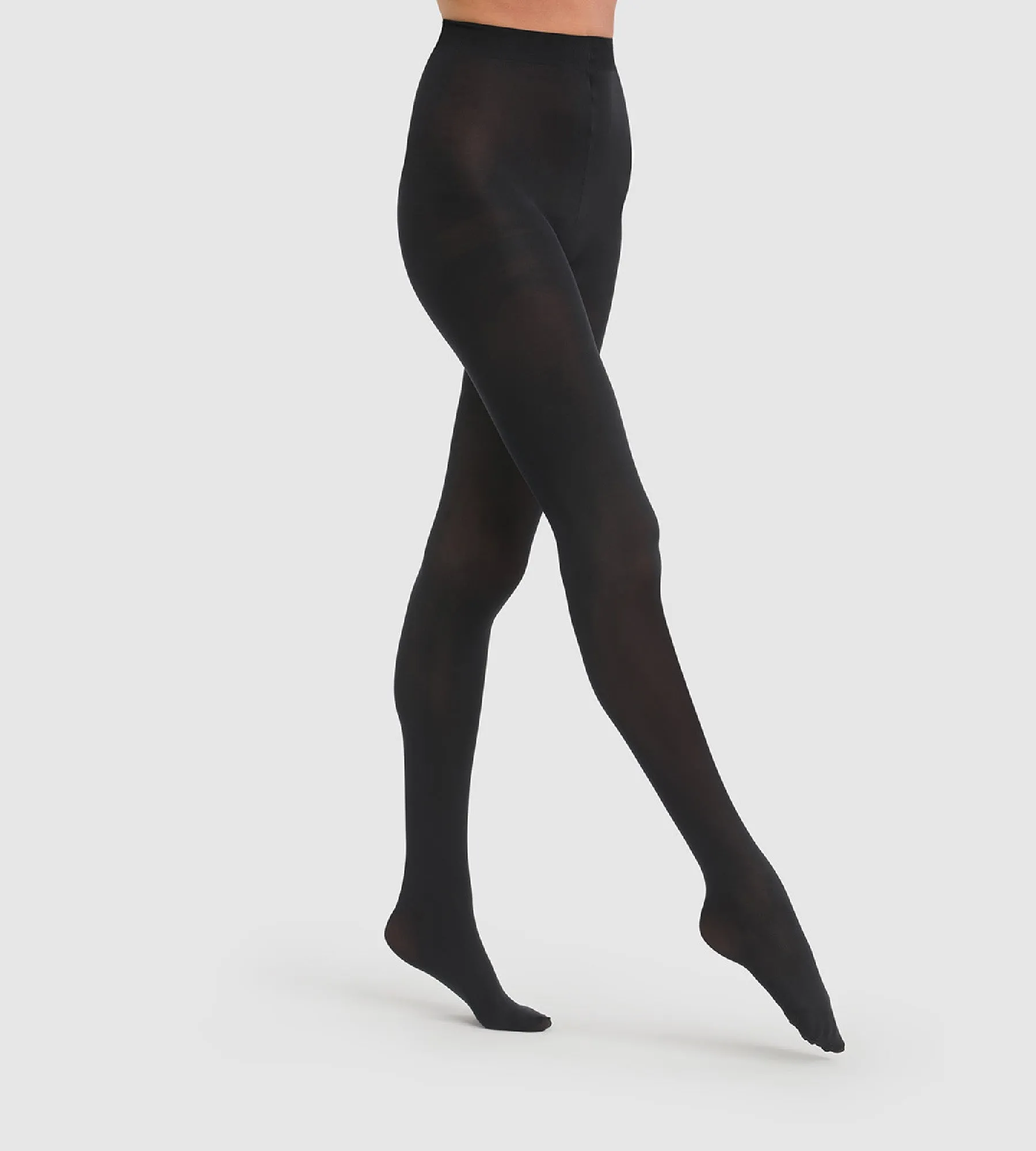 Style 50 opaque velour tights in black