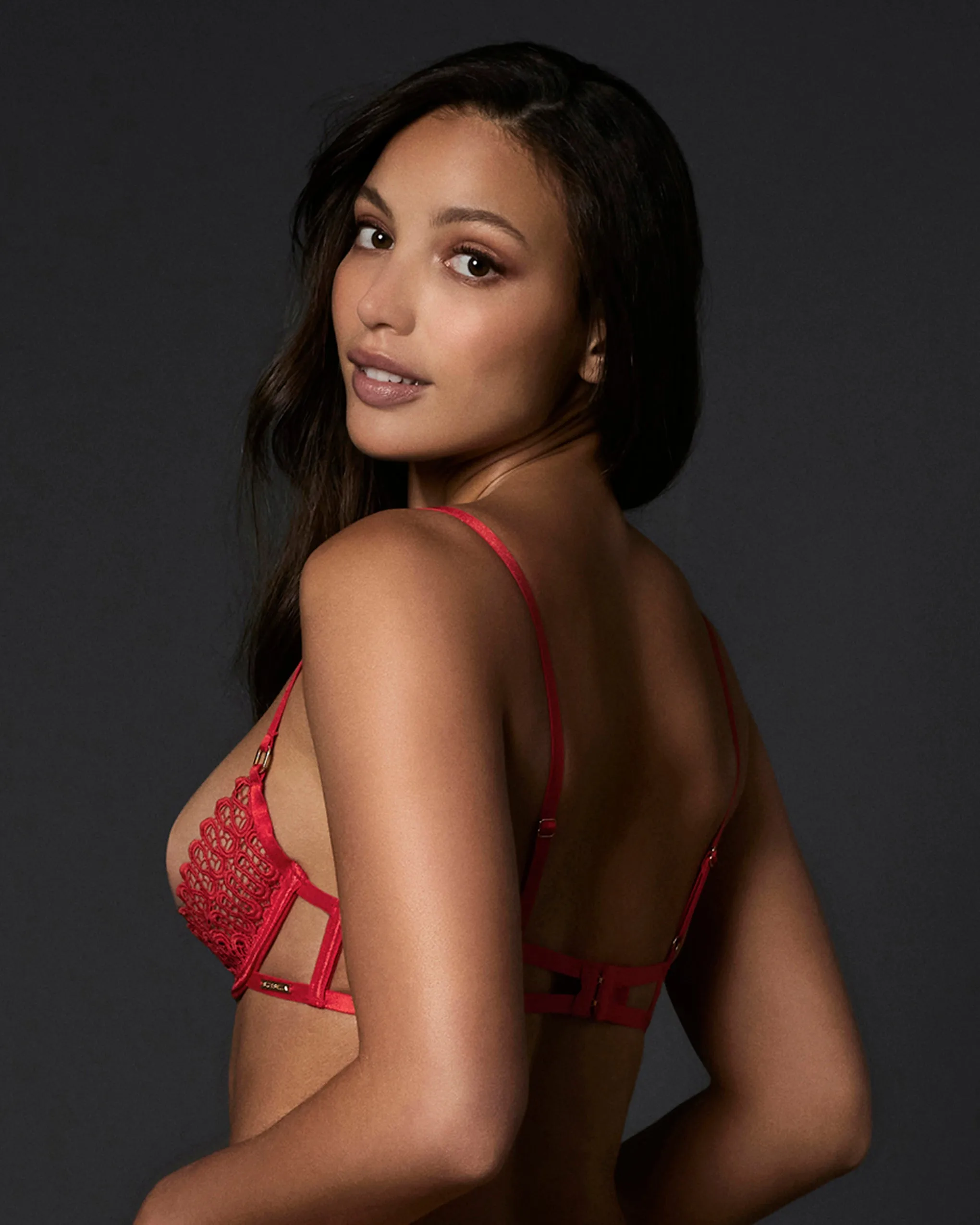 Tallulah Open Bra Red