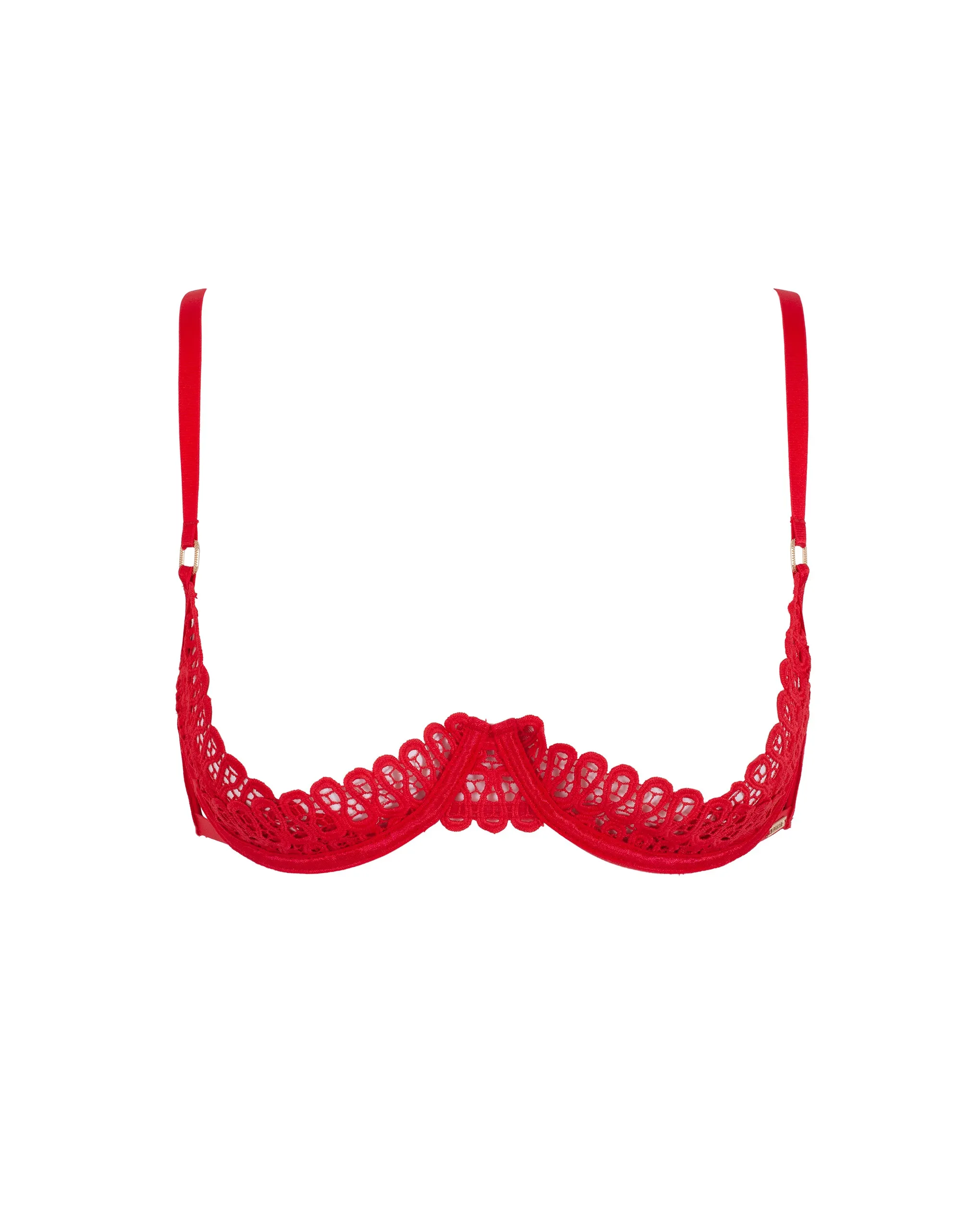 Tallulah Open Bra Red