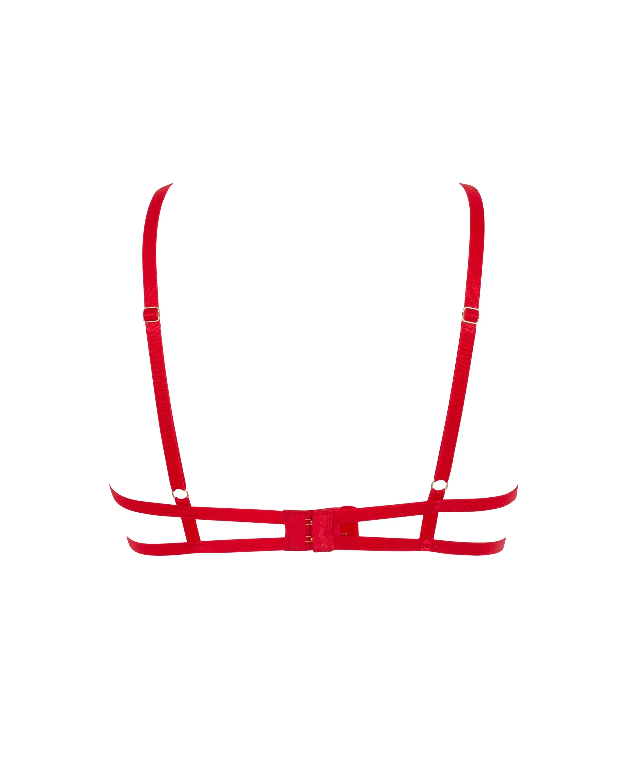 Tallulah Open Bra Red