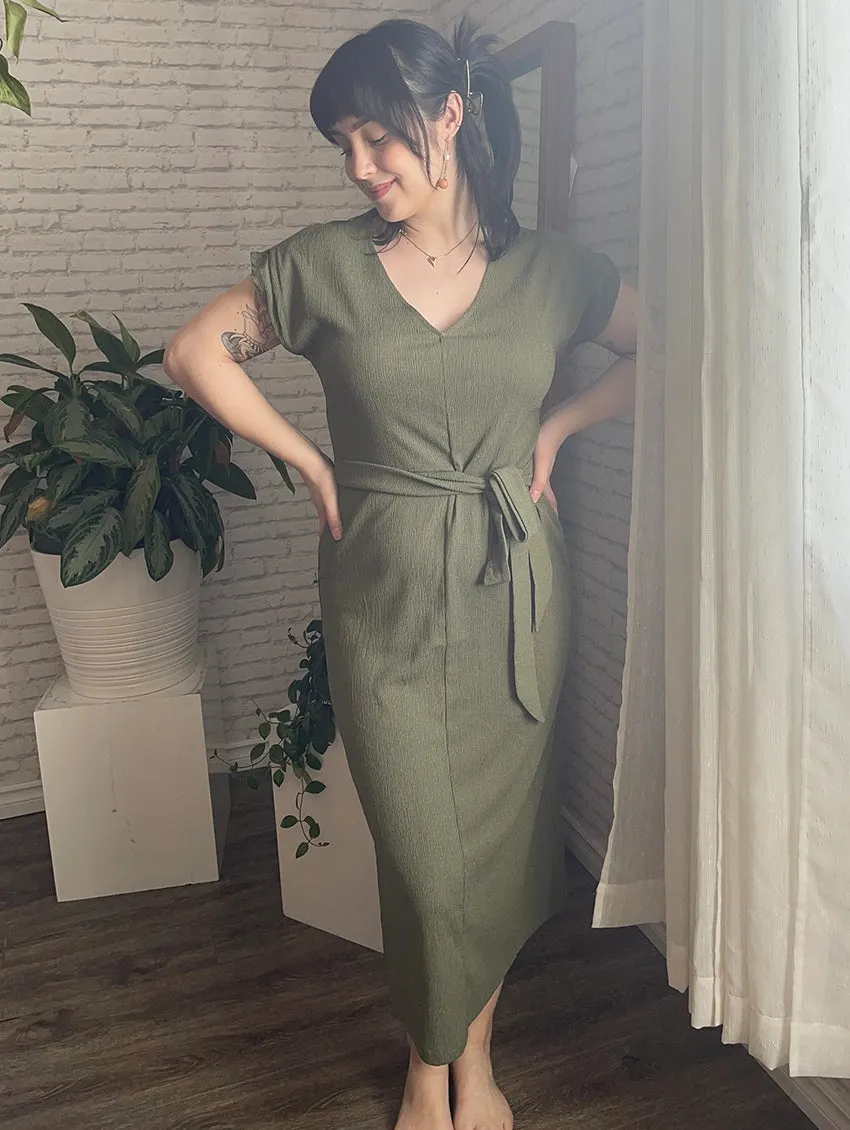 Tribal Dress with Tie Front