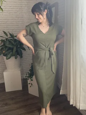 Tribal Dress with Tie Front