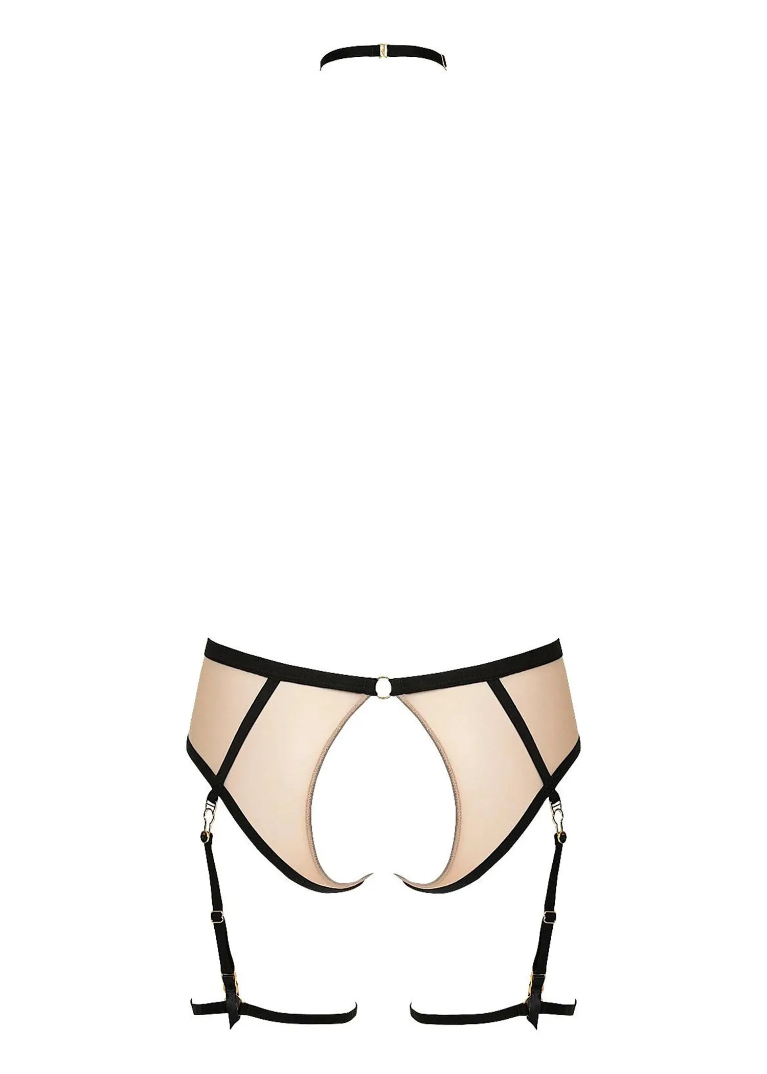 Unbearable Lightness Open Brief with Harness (Skin)