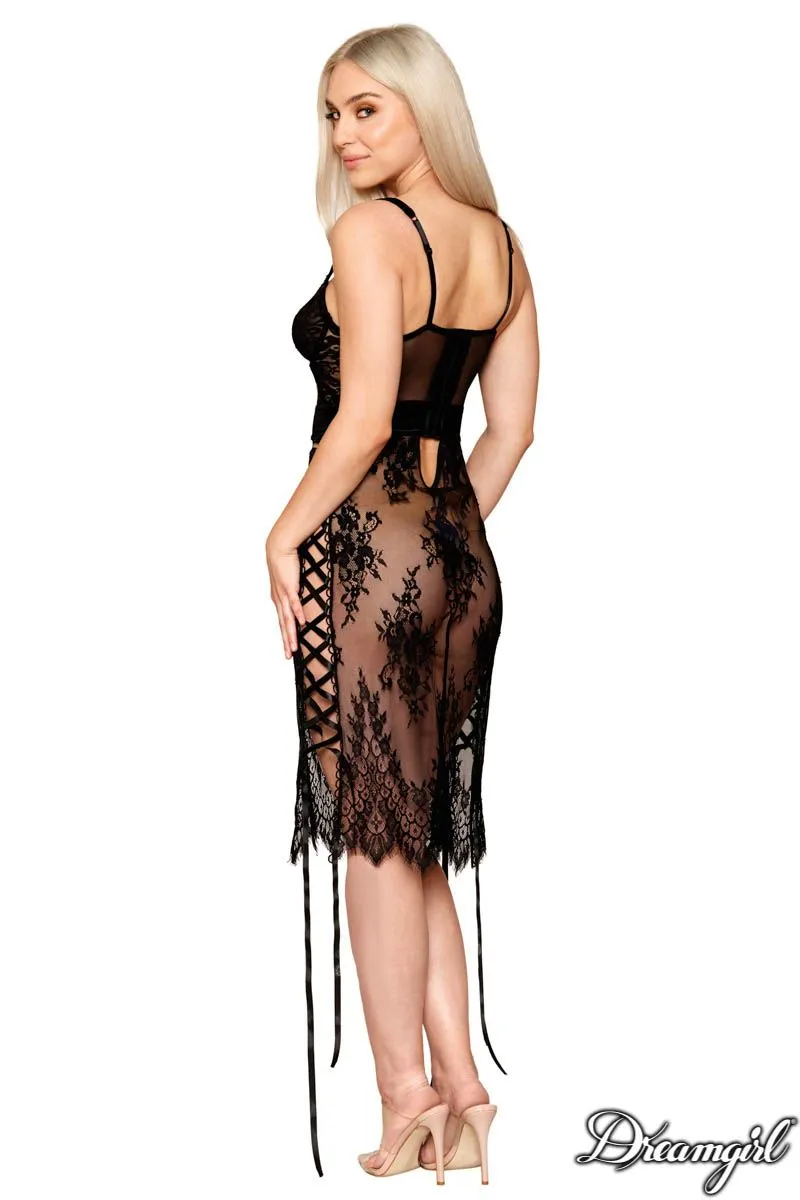 Velvet Lace Slip Chemise