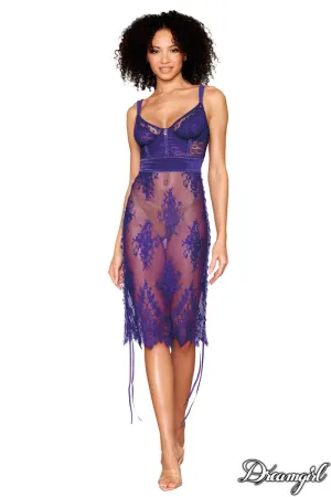 Velvet Lace Slip Chemise