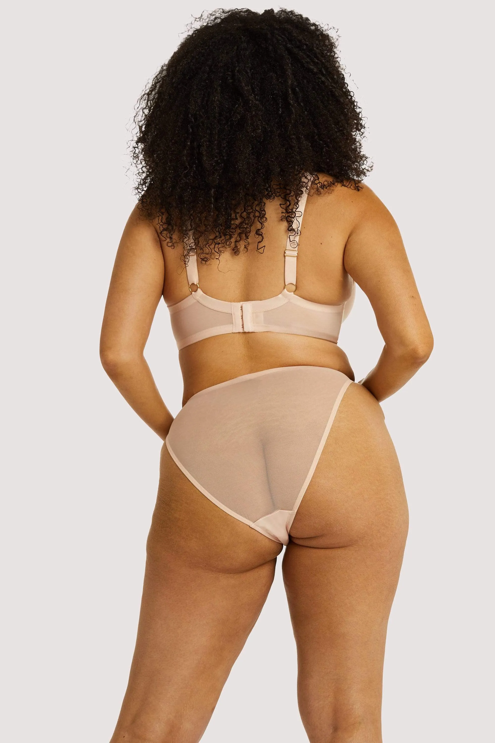 Virginia Peach Guipure Brief