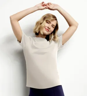 Women's thermoregulating jersey sports T-shirt Ecru Dim Move