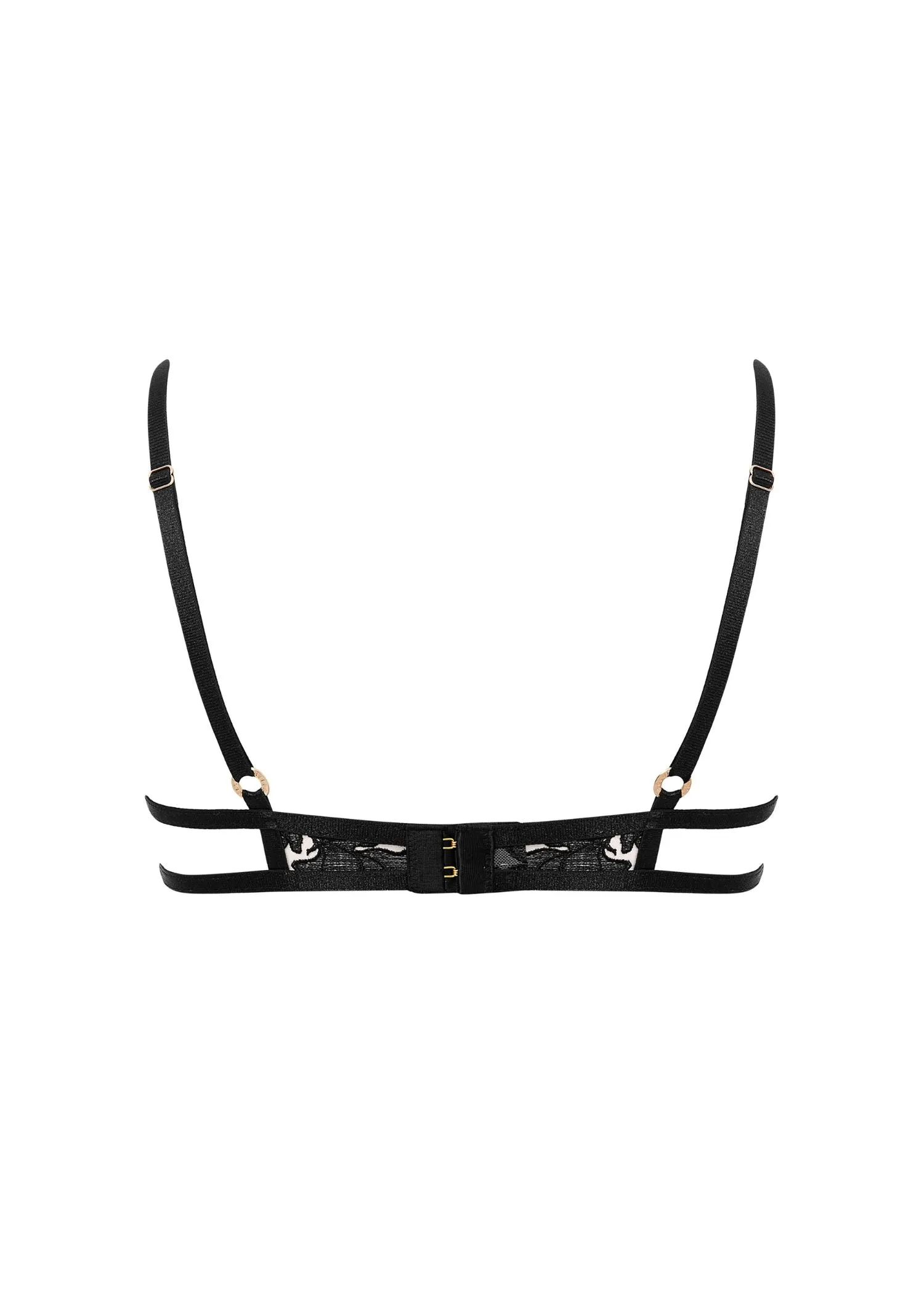 Yvette Wired Bra (Black/Sheer)
